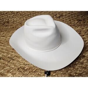 White Cowboy Hat Felt Western Hat Cowgirl Hat Adult Bachelorette Party Costume